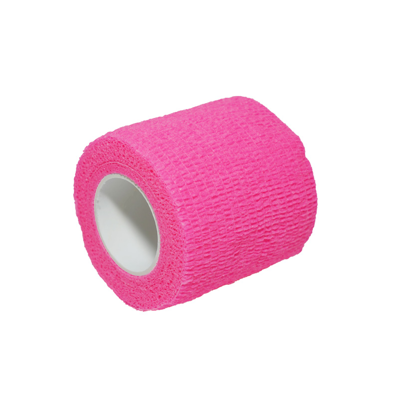 Rosa självhäftande bandage