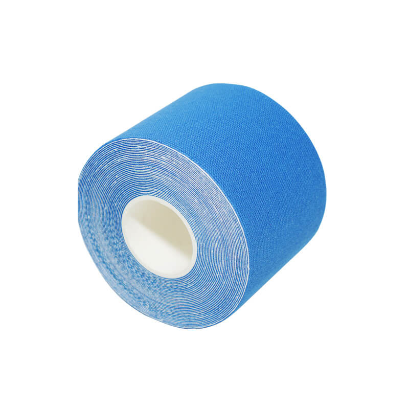 Mörkblå nylon fyrsidig elastisk patch Kinesiologitejp